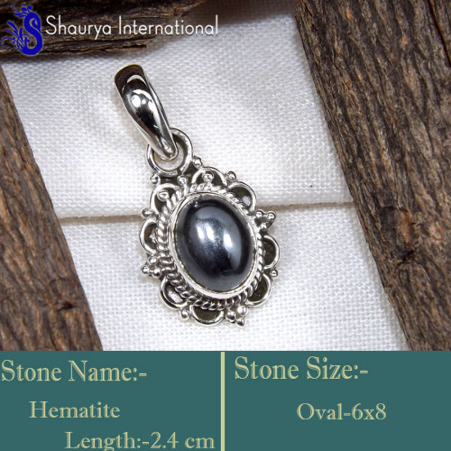 Hematite A - SD632-Exclusive Valentine's Special Handmade Designer Pendants 9