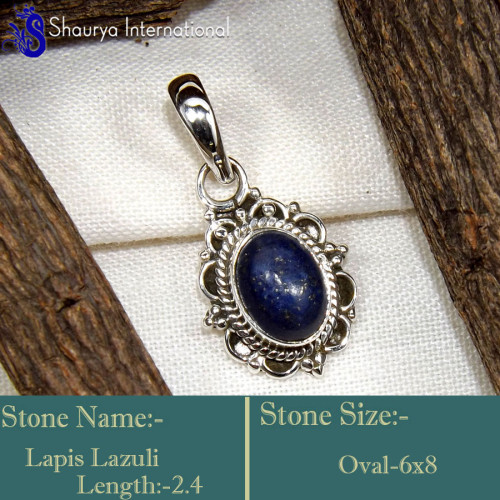 Lapis Lazuli D - SD632-Exclusive Valentine's Special Handmade Designer Pendants 9