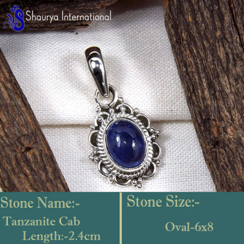 Tanzanite L - SD632-Exclusive Valentine's Special Handmade Designer Pendants 9