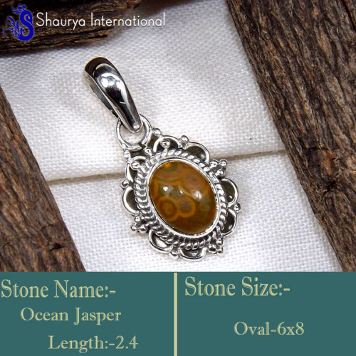 Ocean Jasper O - SD632-Exclusive Valentine's Special Handmade Designer Pendants 9