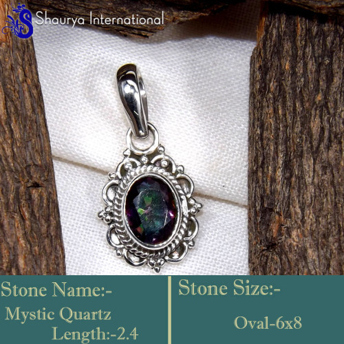 Mystic Quartz C - SD631-925 Sterling Silver Glamorous Cut Gemstones Designer Penda