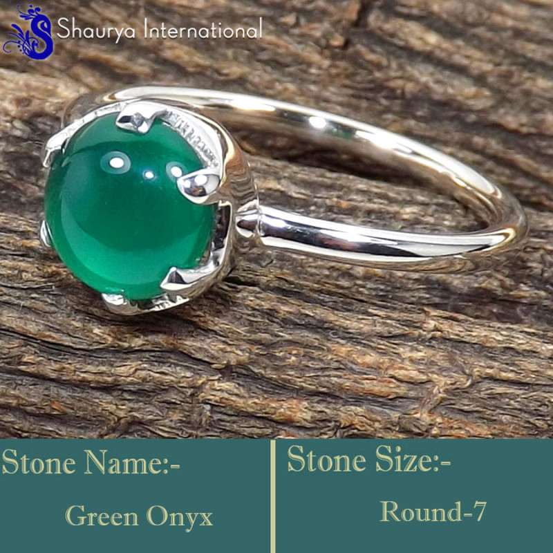 Green Onyx Cab B - RBS872-Exclusive Gemstones Handmade Designer Baby Rings 925 Ster Green Onyx Cab B - RBS872-Exclusive Gemstones Handmade Designer Baby Rings 925 Ster