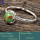 Green Copper Turquoise C - RBS872-Exclusive Gemstones Handmade Designer Baby Rings 925 Ster