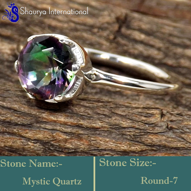 Mystic Quartz A - RBS870-Glorious Cut Gemstone Wholesale Handmade Rings 925 Sterli Mystic Quartz A - RBS870-Glorious Cut Gemstone Wholesale Handmade Rings 925 Sterli