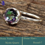 Mystic Quartz A - RBS870-Glorious Cut Gemstone Wholesale Handmade Rings 925 Sterli