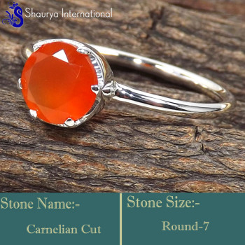 Carnelian C - RBS870-Glorious Cut Gemstone Wholesale Handmade Rings 925 Sterli Carnelian C - RBS870-Glorious Cut Gemstone Wholesale Handmade Rings 925 Sterli
