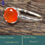 Carnelian C - RBS870-Glorious Cut Gemstone Wholesale Handmade Rings 925 Sterli