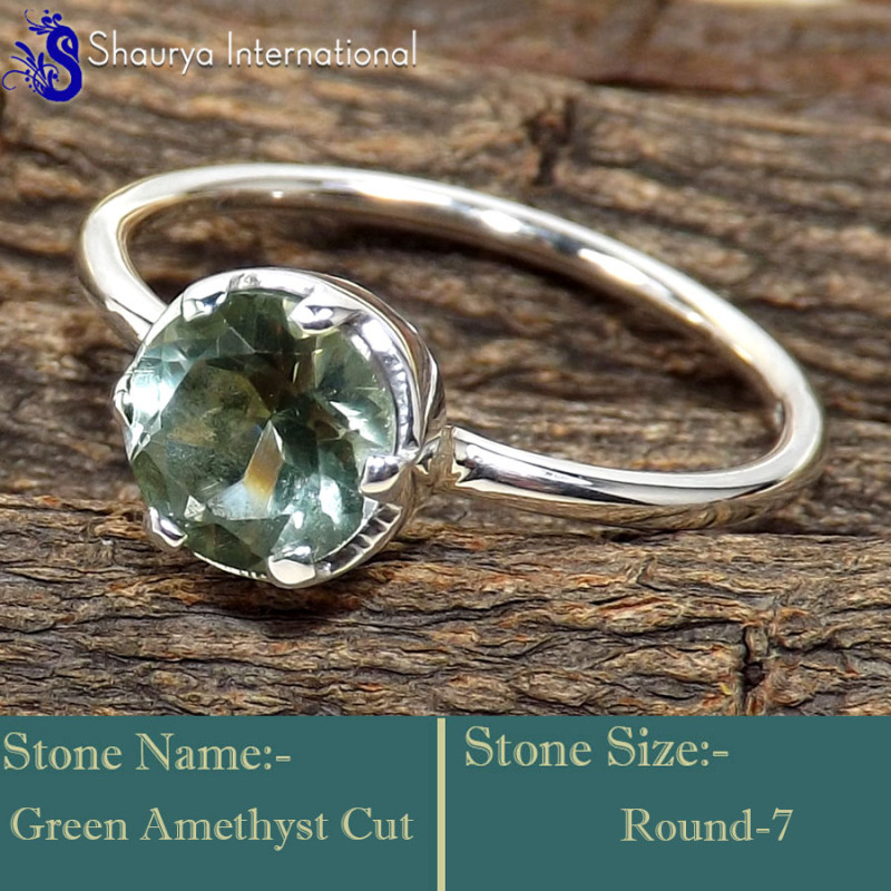 Green Amethyst Cut G - RBS870-Glorious Cut Gemstone Wholesale Handmade Rings 925 Sterli Green Amethyst Cut G - RBS870-Glorious Cut Gemstone Wholesale Handmade Rings 925 Sterli