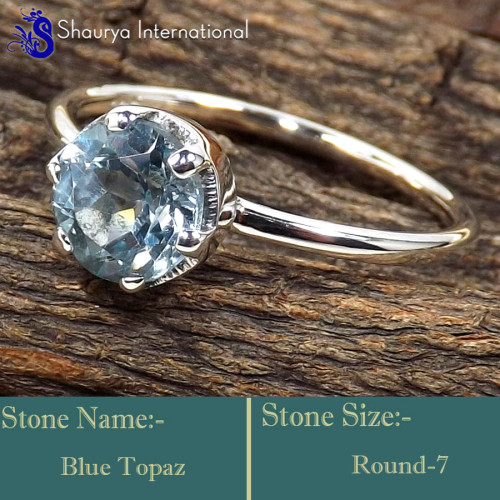Blue Topaz H - RBS870-Glorious Cut Gemstone Wholesale Handmade Rings 925 Sterli Blue Topaz H - RBS870-Glorious Cut Gemstone Wholesale Handmade Rings 925 Sterli