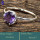 Amethyst Cut I - RBS870-Glorious Cut Gemstone Wholesale Handmade Rings 925 Sterli
