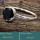 Black Onyx Cut J - RBS870-Glorious Cut Gemstone Wholesale Handmade Rings 925 Sterli