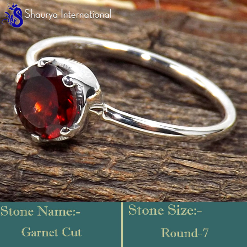 Garnet Cut k - RBS870-Glorious Cut Gemstone Wholesale Handmade Rings 925 Sterli Garnet Cut k - RBS870-Glorious Cut Gemstone Wholesale Handmade Rings 925 Sterli