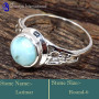 Larimar Cab A - RBS868-Attractive Larimar Gemstone Handmade Designer Lightweight