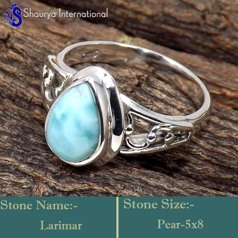 Larimar Cab C - RBS868-Attractive Larimar Gemstone Handmade Designer Lightweight