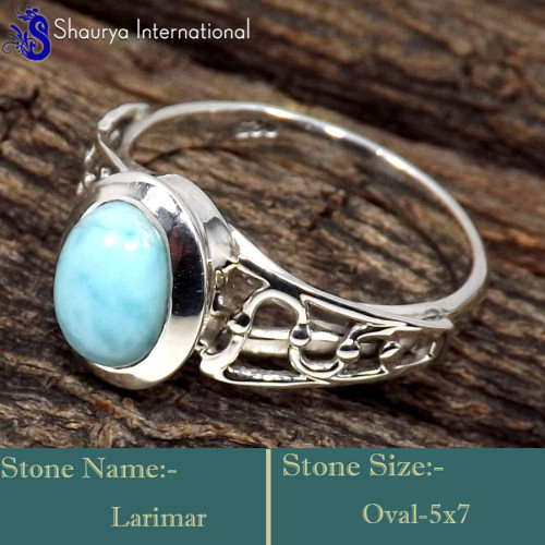 Larimar Cab F - RBS868-Attractive Larimar Gemstone Handmade Designer Lightweight