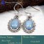Blue Opal E - SDE748-925 Sterling Silver New Design Attractive Earrings Wholes