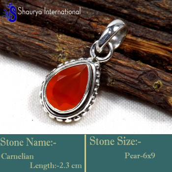 Carnelian C - SD625-Unique Faceted Cut Gemstone Party Look Pendants 925 Sterli Carnelian C - SD625-Unique Faceted Cut Gemstone Party Look Pendants 925 Sterli
