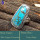 Blue Copper Turquoise F - SDR648-Graceful Latest Collection In Designer Rings 925 Sterling