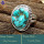 Tibet Turquoise Rough G - SDR648-Graceful Latest Collection In Designer Rings 925 Sterling