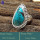 Tibet Turquoise I - SDR648-Graceful Latest Collection In Designer Rings 925 Sterling