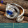 Blue Kynite F - SDR645-Adjustable Genuine Cab Preety Design Handmade Rings 925 S