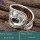 Black Rutile K - SDR645-Adjustable Genuine Cab Preety Design Handmade Rings 925 S