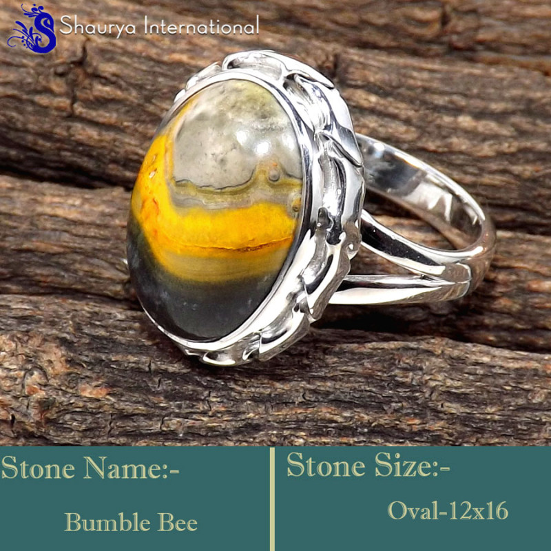 Bumble Bee B - SDR635-Lovely Latest Collection In Designer Handmade Rings 925 S