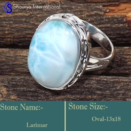 Larimar Cab E - SDR635-Lovely Latest Collection In Designer Handmade Rings 925 S Larimar Cab E - SDR635-Lovely Latest Collection In Designer Handmade Rings 925 S