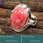 Rhodochrosite F - SDR633-Exclusive Designer Factory Wholesale Handmade Rings 925 S