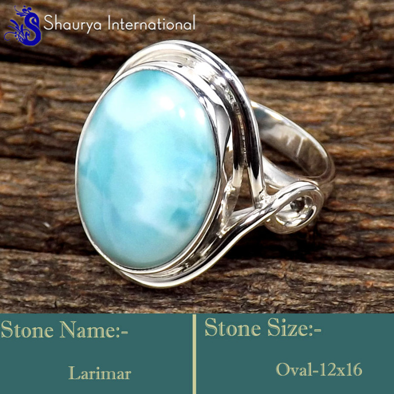 Larimar Cab J - SDR633-Exclusive Designer Factory Wholesale Handmade Rings 925 S Larimar Cab J - SDR633-Exclusive Designer Factory Wholesale Handmade Rings 925 S