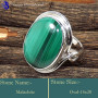 Malachite L - SDR633-Exclusive Designer Factory Wholesale Handmade Rings 925 S