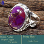 Purple Copper Turquoise M - SDR633-Exclusive Designer Factory Wholesale Handmade Rings 925 S
