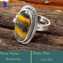 Bumble Bee C - SDR630-Genuine Gemstones Designer Handmade Elegant Rings 925 Ste