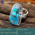 Blue Copper Turquoise H - SDR630-Genuine Gemstones Designer Handmade Elegant Rings 925 Ste