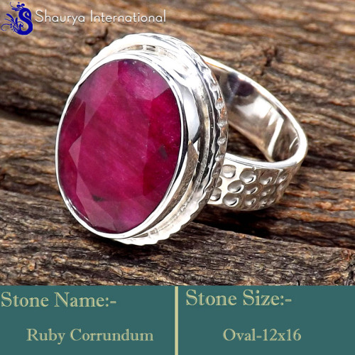 Pink Ruby Corrundum C - SDR626-Exclusive Cut Gemstone Party Look Rings 925 Sterling Silv Pink Ruby Corrundum C - SDR626-Exclusive Cut Gemstone Party Look Rings 925 Sterling Silv