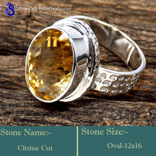 Citrine Cut F - SDR626-Exclusive Cut Gemstone Party Look Rings 925 Sterling Silv Citrine Cut F - SDR626-Exclusive Cut Gemstone Party Look Rings 925 Sterling Silv