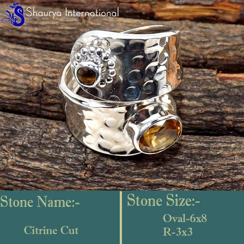 Citrine Cut O - SDR621-Adjustable Exclusive Designer Handmade Rings Factory Whol Citrine Cut O - SDR621-Adjustable Exclusive Designer Handmade Rings Factory Whol