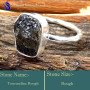 Tourmaline Rough A - SRR996-925 Sterling Silver Fabulous Rough Gemstone Rings Company