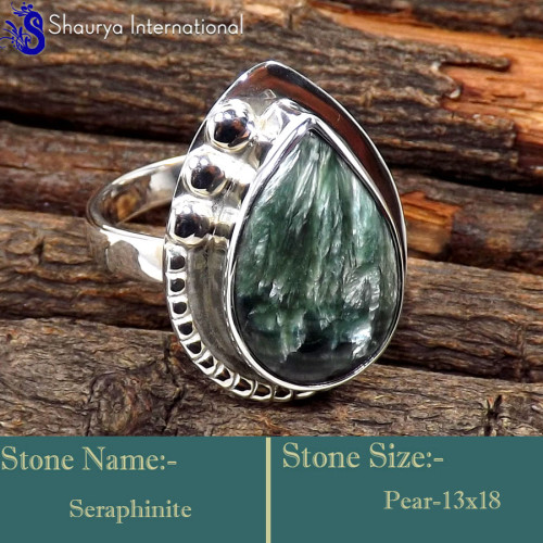 Seraphinite E - SDR616-Direct Factory Wholesale Designer Rings 925 Sterling Silv