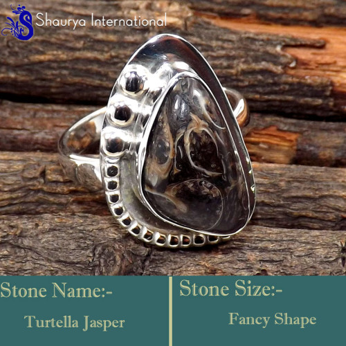 Turtella Jasper G - SDR616-Direct Factory Wholesale Designer Rings 925 Sterling Silv