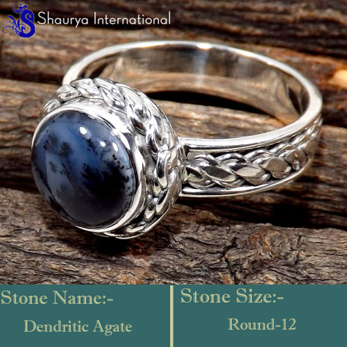 Dendrite Agate j - SDR614-925 Sterling Silver Stunning New Look Designer Handmade R