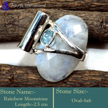 Rainbow Moonstone Cut A - SD620-Lovely Cut Gemstones Elegant Pendants 925 Sterling Silver Rainbow Moonstone Cut A - SD620-Lovely Cut Gemstones Elegant Pendants 925 Sterling Silver