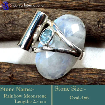 Rainbow Moonstone Cut A - SD620-Lovely Cut Gemstones Elegant Pendants 925 Sterling Silver Rainbow Moonstone Cut A - SD620-Lovely Cut Gemstones Elegant Pendants 925 Sterling Silver