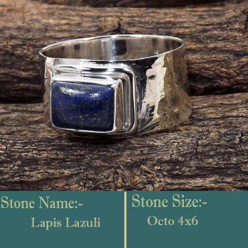Lapis Lazuli E - SDR605-Genuine Gemstone 925 Solid Silver Handmade Wholesale Ring Lapis Lazuli E - SDR605-Genuine Gemstone 925 Solid Silver Handmade Wholesale Ring