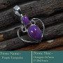 Purple Turquoise Cab F - SD605-Solid 925 Sterling Silver Cab Gemstone Colourful Designer