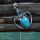 Blue Turquoise & Topaz Cab H - SD605-Solid 925 Sterling Silver Cab Gemstone Colourful Designer