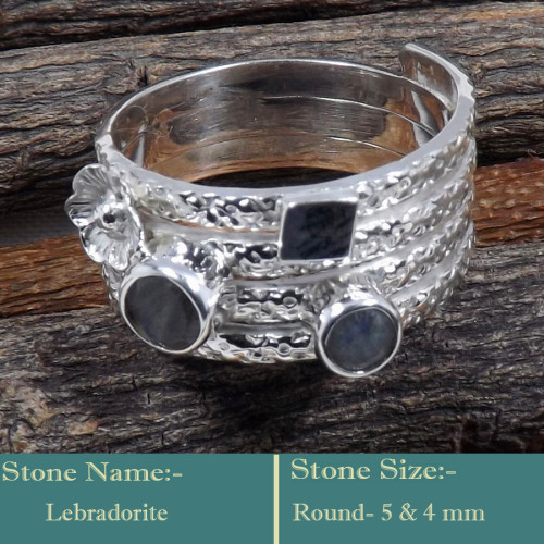 Labradorite Cut D - SDR600-Soild 925 Sterling Silver-Cut Gemstones Colourful Designe