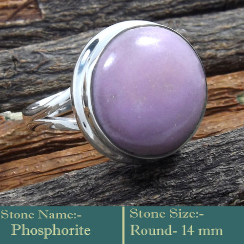 Phosphodrite Cab A - RSS840-925 Silver Cab Gemstones Colourful Designer Ring Wholesal
