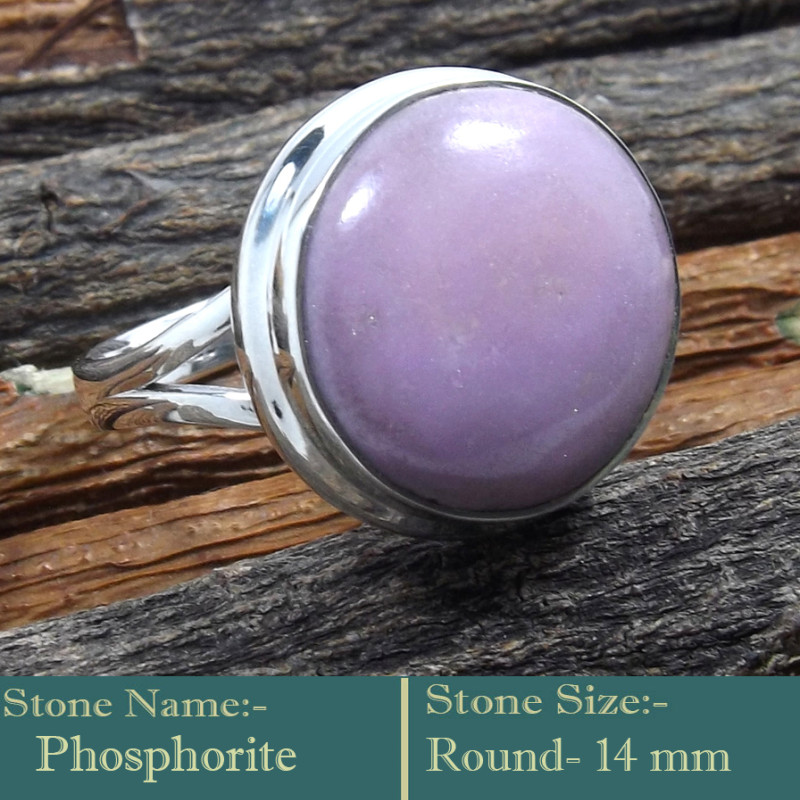 Phosphodrite Cab A - RSS840-925 Silver Cab Gemstones Colourful Designer Ring Wholesal