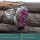 Cobalto Calcite Druzy F - PSR769-Gorgeous Cobalto Calcite Druzy Gemstone 925 Silver Ring